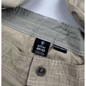 Kuhl Pants Mens 40x32 Khaki Slax Klassik Fit Enduro Hiking Chino Pockets Outdoor
